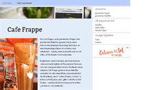 Desktop Screenshot of cafe-frappe.info